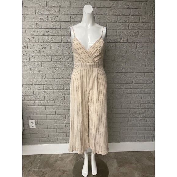 Altar’d State Striped Cropped Jumpsuit Size S NWT - Picture 1 of 8
